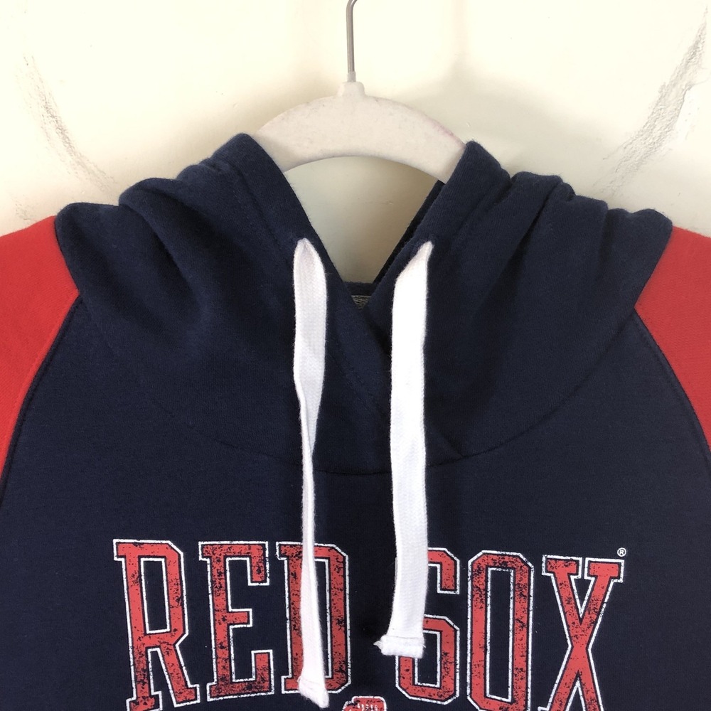Boston Red Sox Fanatics Hoodie Sweatshirt Womens M Navy Red MLB Baseball - Picture 3 of 15